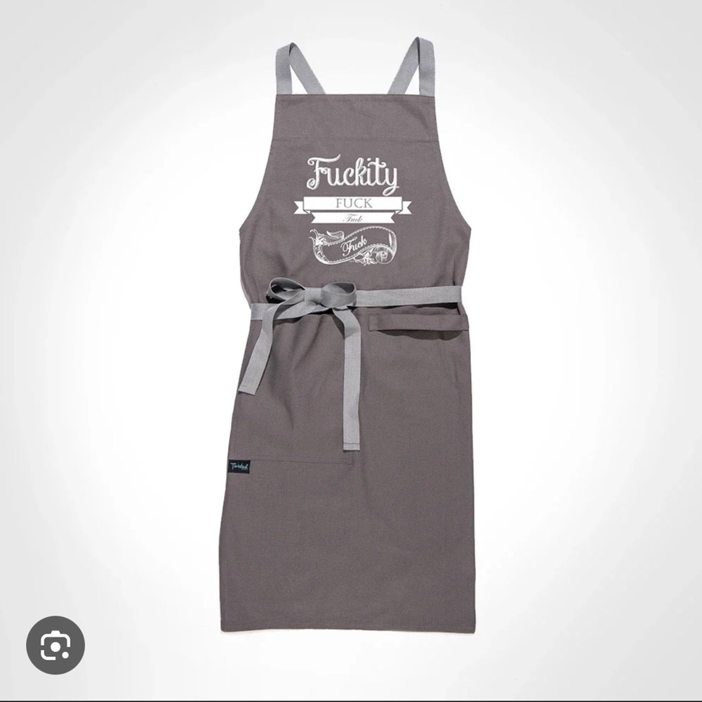 Gray Apron with funny design